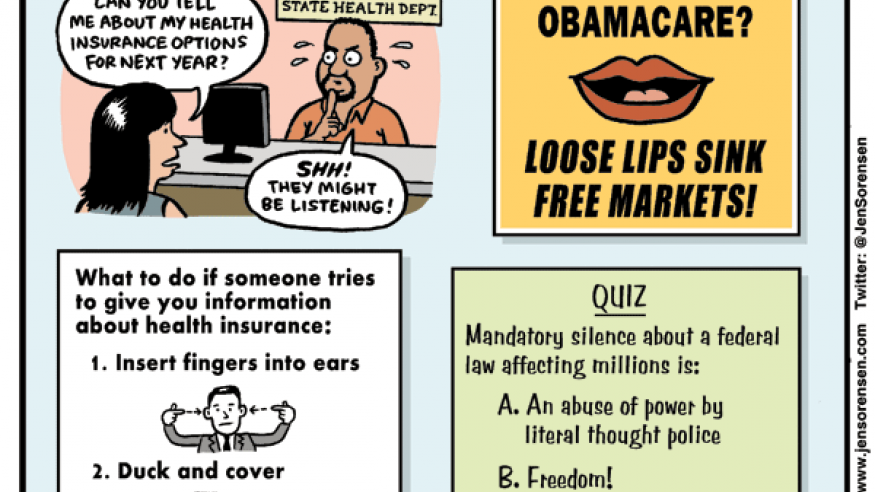 Health Gag Rule cartoon