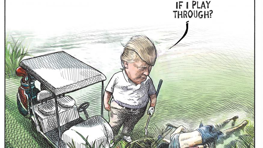 Trump Golf play through