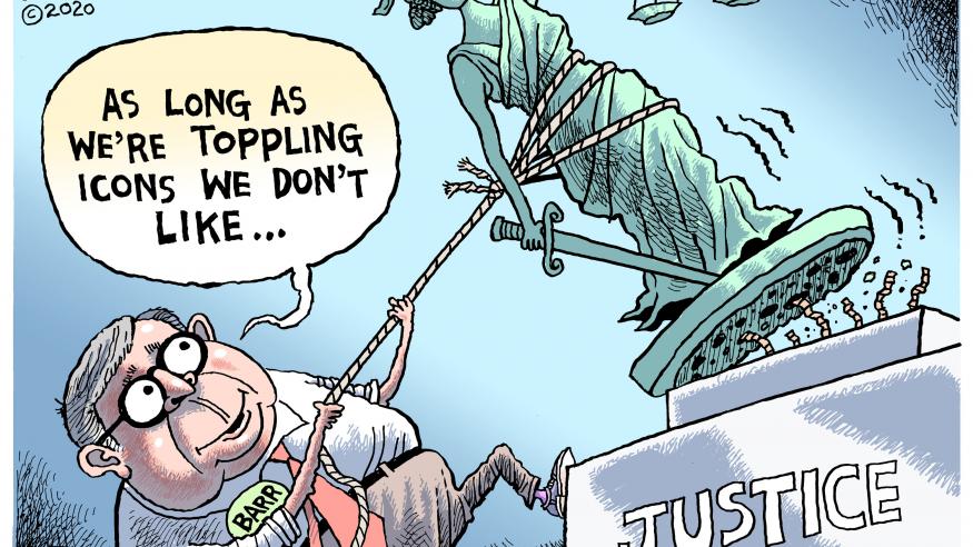 Toppled Justice
